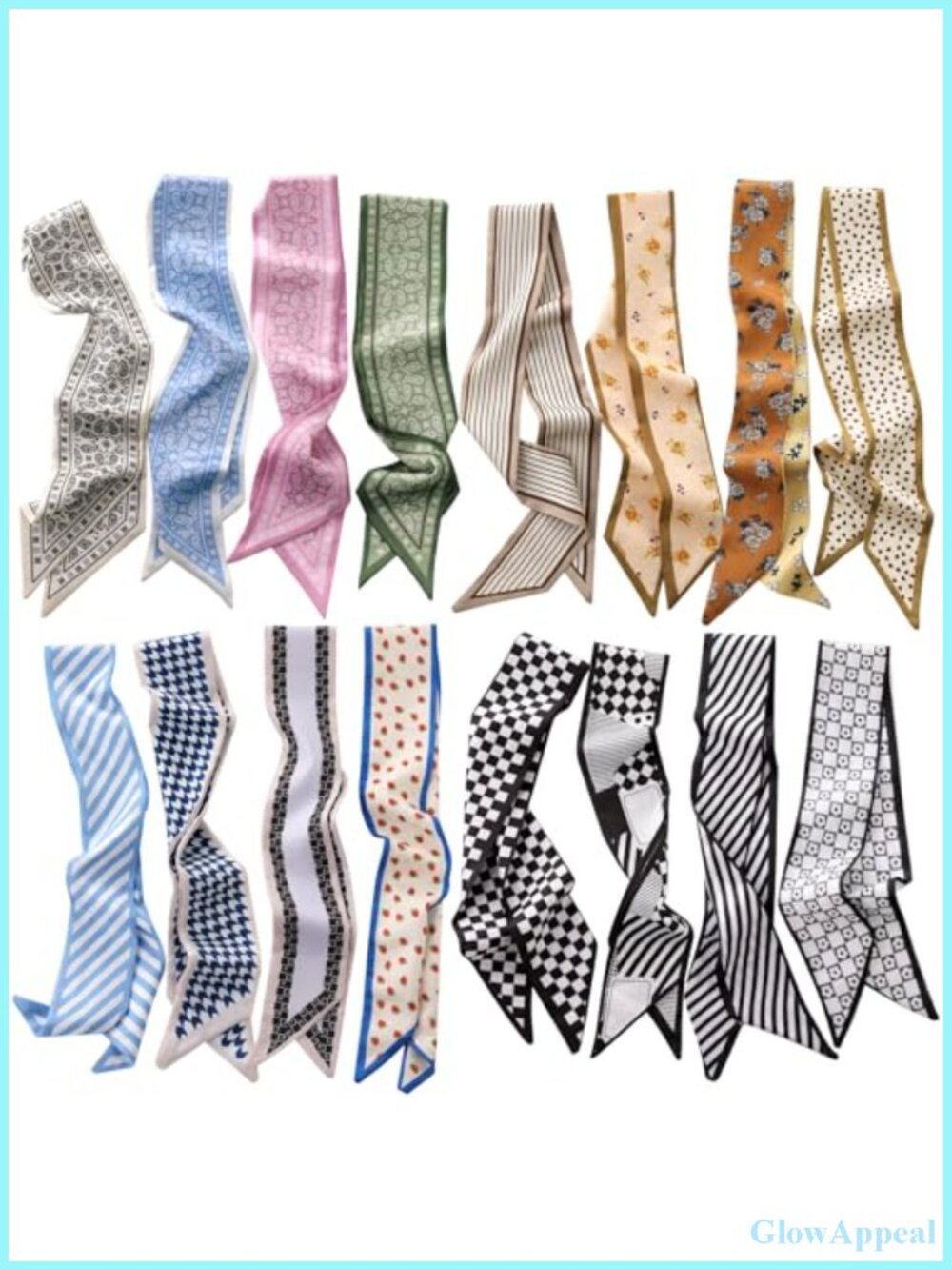 Boho Fashion Scarf Multifunctional Neck Head Wrap Purse Scarf Lightweight Women